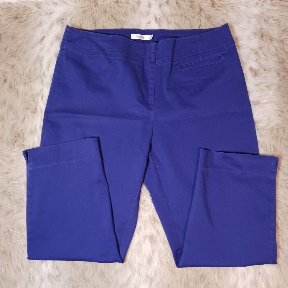 Ricki's Womens Size 10 Purple Cotton Blend Stretch Capris Cropped